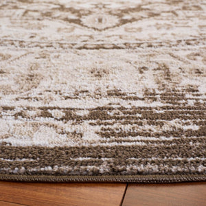 Safavieh Chamber Traditional Runner Rug Power Loomed Polyester for Hallways and Entryways 6'-7" x 6'-7" - Round CHM202T-7R