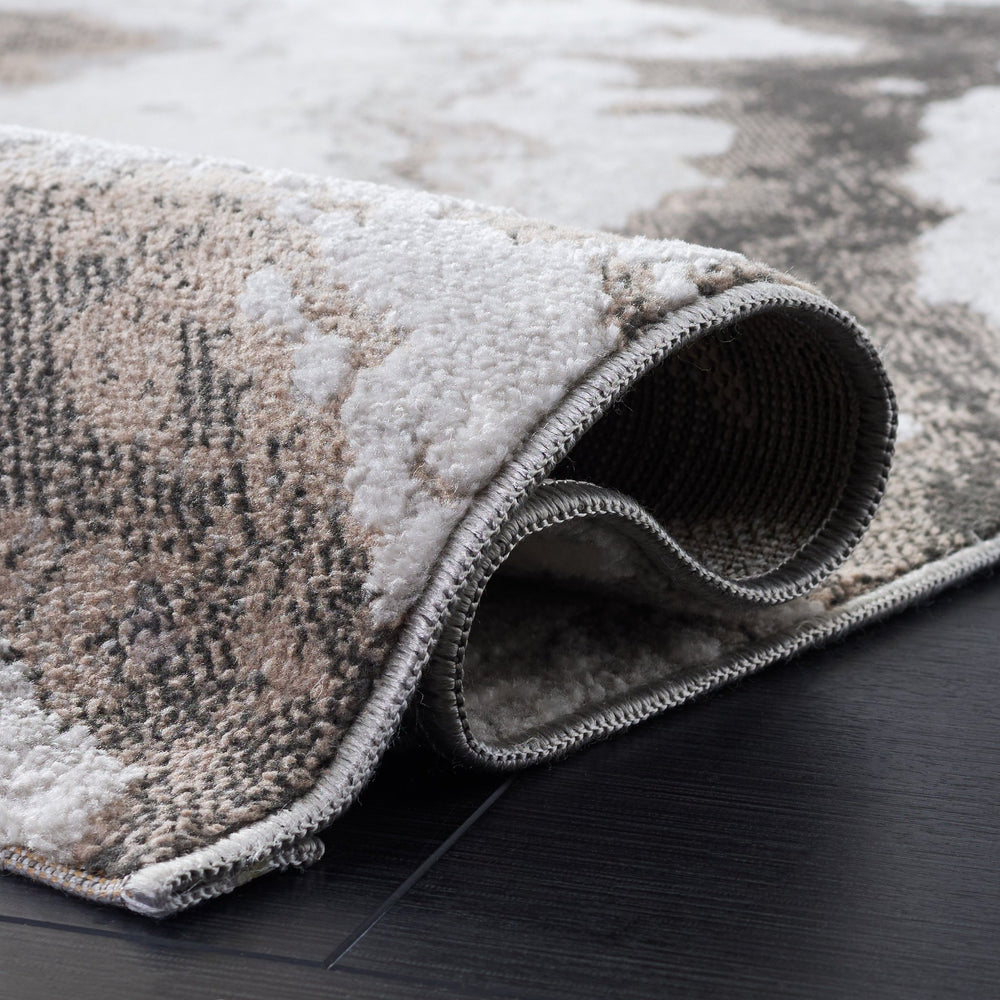 Safavieh Chamber Refined Grey And Ivory Area Rug — Low-Profile, Durable Polyester-Jute Blend For Modern Spaces 8'-0" x 10'-0" CHM204F-8
