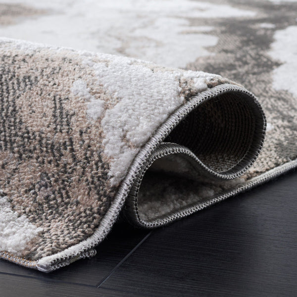 Safavieh Chamber Refined Grey And Ivory Area Rug — Low-Profile, Durable Polyester-Jute Blend For Modern Spaces 8'-0" x 10'-0" CHM204F-8