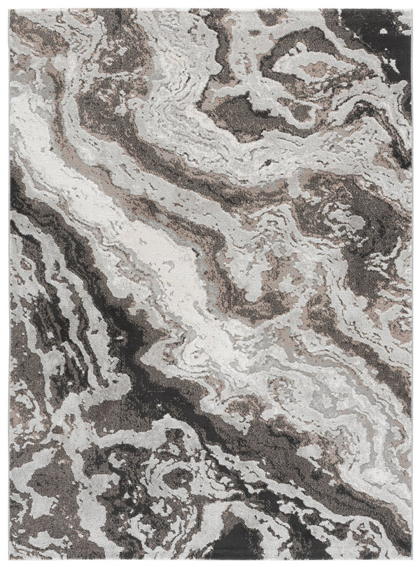 Safavieh Chamber Contemporary Grey And Ivory Runner Rug — Low-Profile Durable Pile, Power-Loomed Elegance 2'-2" x 8'-0" CHM204F-28