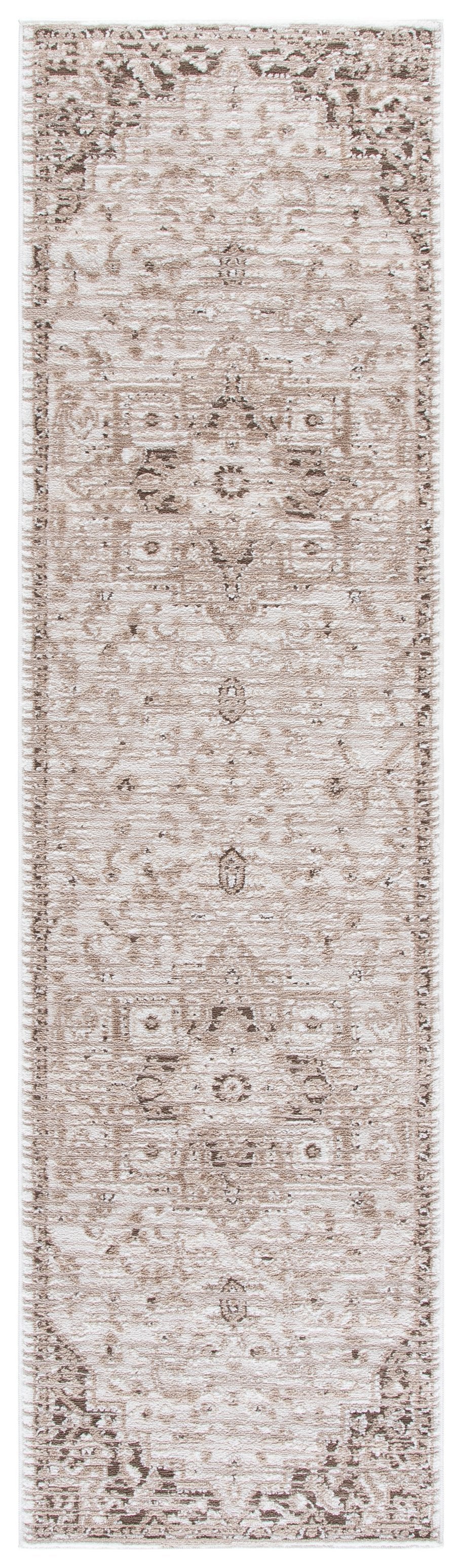 Safavieh Chamber Beige Ivory Square Area Rug — Power-Loomed Turkish Polyester With Low 1/2" Pile, Durable Style 6'-7" x 6'-7" CHM206B-7SQ