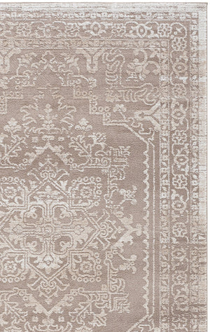Safavieh Chamber Neutral Beige Ivory Turkish Power-Loomed Area Rug — Low Pile, Durable, Easy-Clean Elegance 6'-7" x 6'-7" CHM210B-7SQ