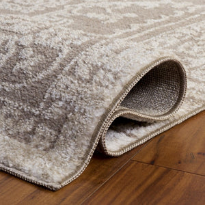 Safavieh Chamber Neutral Beige Ivory Power Loomed Polyester Rug for Living and Bedroom Spaces CHM210B-5