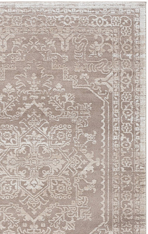 Safavieh Chamber Neutral Beige Ivory Power Loomed Polyester Rug for Living and Bedroom Spaces CHM210B-5
