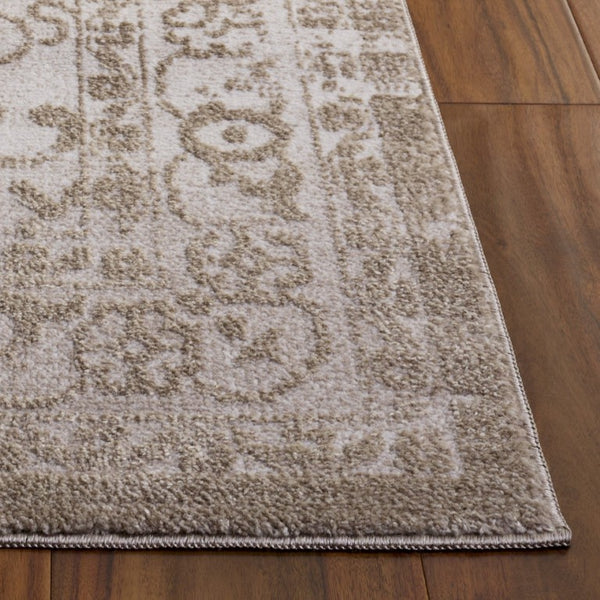 Safavieh Chamber Traditional Power Loomed Polyester Area Rug with Soft Neutral Ivory Tones CHM210E-4
