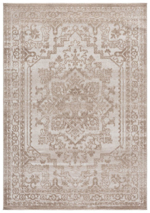 Safavieh Chamber Solid Polyester Area Rug Low Pile Turkish Woven Neutral Tones for Any Room CHM210E-5