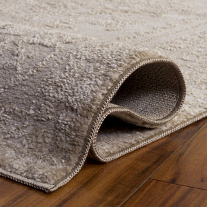 Safavieh Chamber Solid Polyester Area Rug Low Pile Turkish Woven Neutral Tones for Any Room CHM210E-5