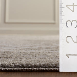 Safavieh Chamber Solid Polyester Area Rug Low Pile Turkish Woven Neutral Tones for Any Room CHM210E-5