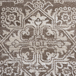 Safavieh Chamber Classic Brown & Ivory Runner Rug – Low-Profile Durable Pile, Power-Loomed Turkish Weave For Hallways 2'-2" x 8'-0" CHM210T-28