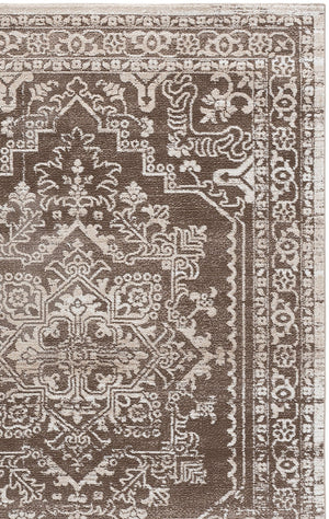 Safavieh Chamber Classic Brown & Ivory Runner Rug – Low-Profile Durable Pile, Power-Loomed Turkish Weave For Hallways 2'-2" x 8'-0" CHM210T-28