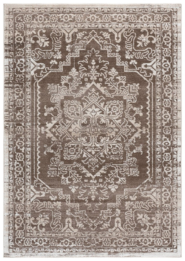Safavieh Chamber Turkish Power Loomed Polyester Area Rug Warm Neutral Tones for Any Room CHM210T-5