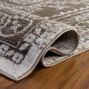 Safavieh Chamber Turkish Power Loomed Polyester Area Rug Warm Neutral Tones for Any Room CHM210T-5