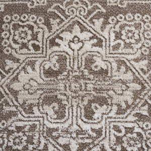 Safavieh Chamber Power Loomed Traditional Area Rug in Warm Brown Ivory for Large Living Spaces CHM210T-9
