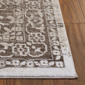Safavieh Chamber Power Loomed Traditional Area Rug in Warm Brown Ivory for Large Living Spaces CHM210T-9