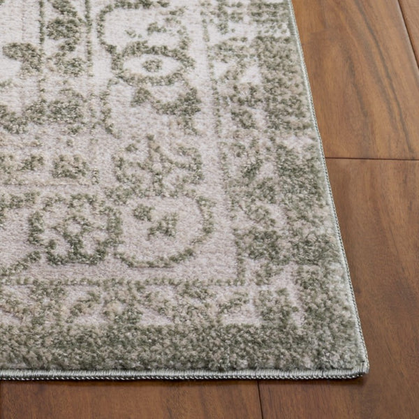 Safavieh Chamber Power Loomed Polyester Area Rug Soft Ivory Green Traditional Living Room Accent CHM210W-4