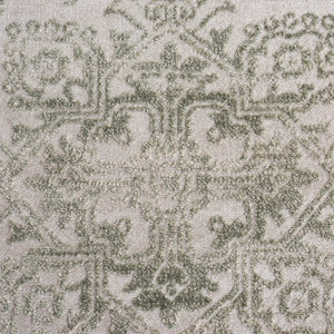Safavieh Chamber Power Loomed Polyester Area Rug Ivory Green Transitional Living Room Accent CHM210W-8