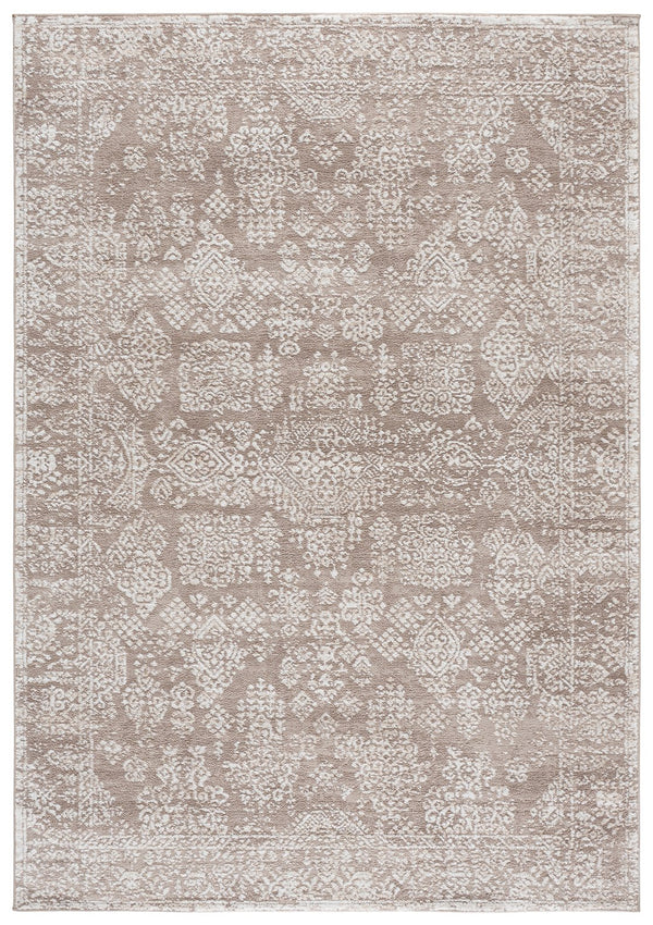 Safavieh Chamber Elegant Beige Ivory Turkish Power-Loomed Square Rug — Low-Profile Durable Pile, Timeless Style 6'-7" x 6'-7" CHM212B-7SQ