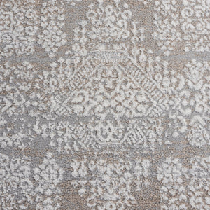 Safavieh Chamber Neutral Beige Grey-Ivory Runner For Hallways — Low-Profile Durable Power-Loomed Turkish Rug 2'-2" x 8'-0" CHM212C-28