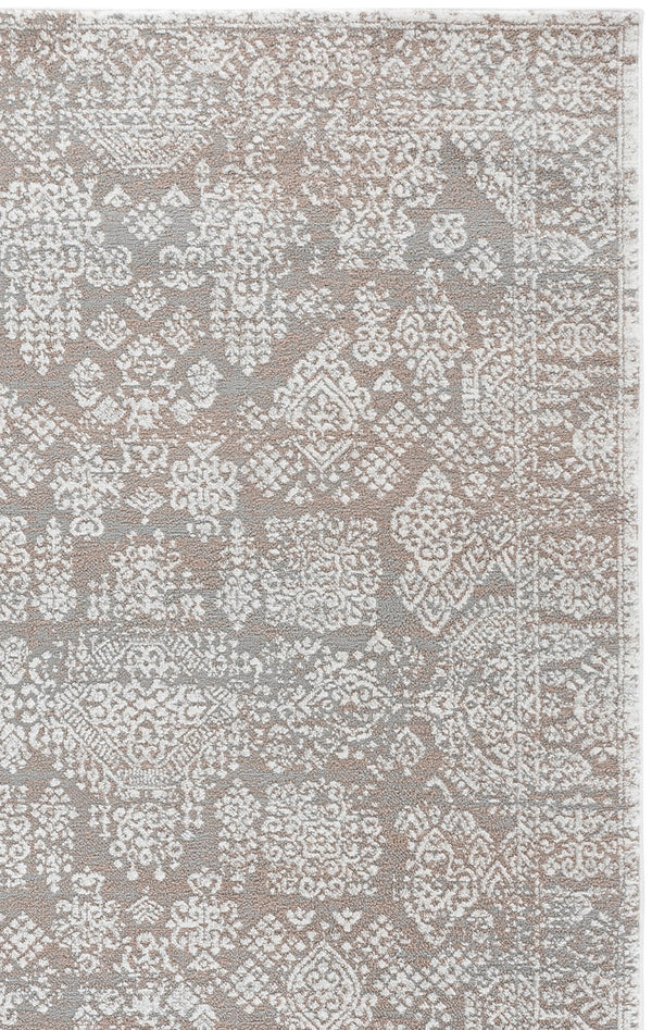 Safavieh Chamber Square Area Rug In Neutral Beige Grey Ivory — Low-Profile, Durable Power-Loomed Turkish Finish 6'-7" x 6'-7" CHM212C-7SQ