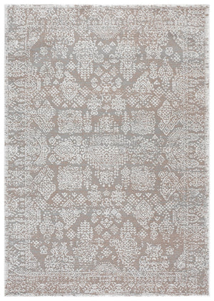Safavieh Chamber Neutral Beige Grey-Ivory Runner For Hallways — Low-Profile Durable Power-Loomed Turkish Rug 2'-2" x 8'-0" CHM212C-28