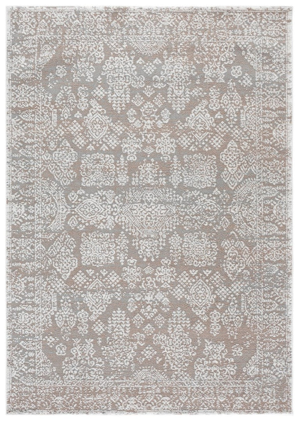 Safavieh Chamber Neutral Polyester Area Rug Power Loomed in Turkey for Living and Bedroom Spaces CHM212C-5