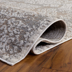 Safavieh Chamber Neutral Polyester Area Rug Power Loomed in Turkey for Living and Bedroom Spaces CHM212C-5