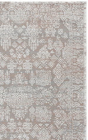 Safavieh Chamber Neutral Polyester Area Rug Power Loomed in Turkey for Living and Bedroom Spaces CHM212C-5