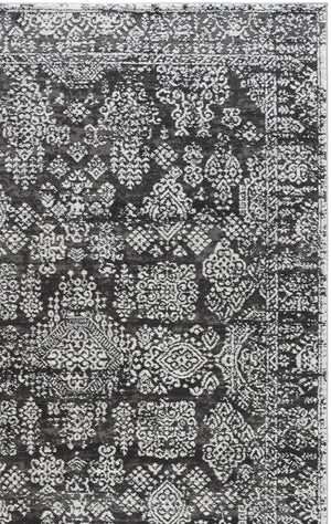 Safavieh Chamber Dark Grey & Ivory Runner Rug — Low-Profile 1/2" Pile, Stain-Resistant Polyester, Turkish Loomed 2'-2" x 8'-0" CHM212G-28