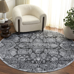 Safavieh Chamber Round Polyester Area Rug with Traditional Pattern for Living or Entryway Spaces CHM212G-7R