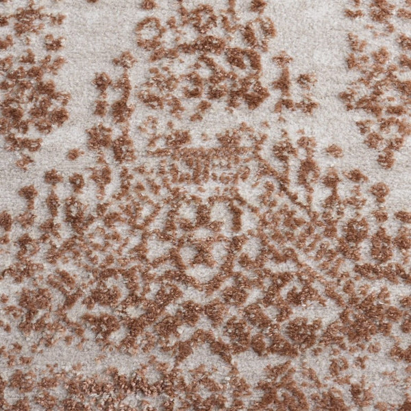 Safavieh Chamber Traditional Area Rug Ivory Rust Geometric Polyester Turkish Woven Living Room CHM212R-8