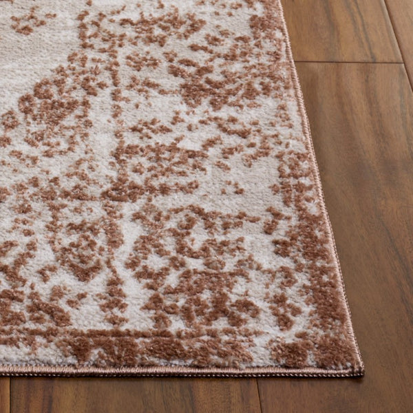 Safavieh Chamber Power Loomed Polyester Area Rug Traditional Ivory Rust Tones for Living Rooms CHM212R-9