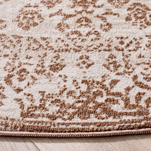 Safavieh Chamber Power Loomed Polyester Area Rug Traditional Ivory Rust Tones for Living Rooms CHM212R-9