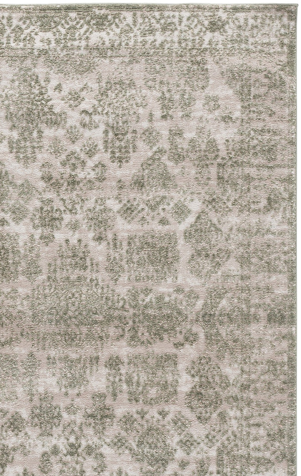 Safavieh Chamber Square Ivory Green-Beige Area Rug From Turkey — Low-Profile, Durable Power-Loomed Polyester 6'-7" x 6'-7" CHM212W-7SQ