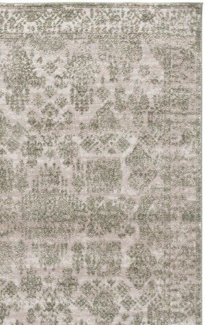 Safavieh Chamber Round Ivory & Green-Beige Area Rug — Low-Profile Power-Loomed Turkish Polyester With Jute Backing 6'-7" x 6'-7" CHM212W-7R
