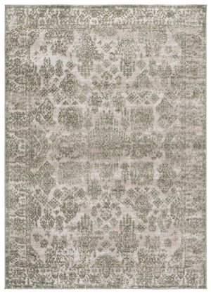 Safavieh Chamber Power Loomed Polyester Area Rug Neutral Ivory Tones for Living Bedroom CHM212W-5