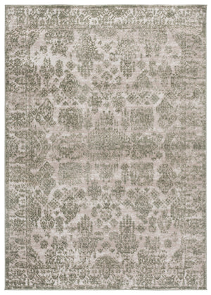 Safavieh Chamber Square Ivory Green-Beige Area Rug From Turkey — Low-Profile, Durable Power-Loomed Polyester 6'-7" x 6'-7" CHM212W-7SQ