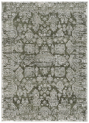 Safavieh Chamber Green & Ivory Runner Rug — Low-Profile Power-Loomed Turkish Design, Durable Jute Backing 2'-2" x 8'-0" CHM212Y-28