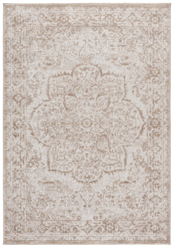 Safavieh Chamber Power Loomed Ivory Beige Polyester Area Rug for Living Room or Bedroom CHM214A-5