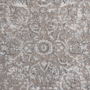 Safavieh Chamber Neutral Beige Grey Ivory Area Rug — Plush 1/2" Pile, Power-Loomed Turkey, Durable Jute Backing 6'-7" x 6'-7" CHM214B-7SQ