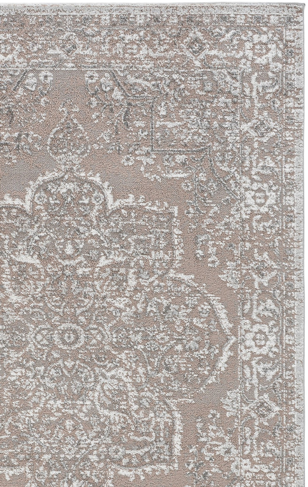 Safavieh Chamber Neutral Beige Grey Ivory Area Rug — Plush 1/2" Pile, Power-Loomed Turkey, Durable Jute Backing 6'-7" x 6'-7" CHM214B-7SQ