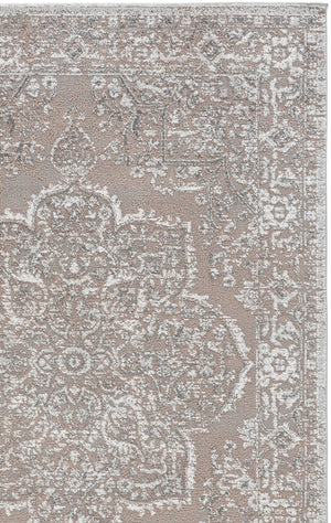 Safavieh Chamber Neutral Beige Grey Ivory Area Rug — Plush 1/2" Pile, Power-Loomed Turkey, Durable Jute Backing 6'-7" x 6'-7" CHM214B-7SQ