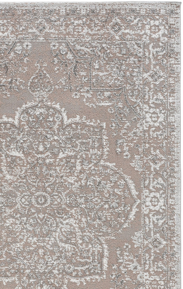 Safavieh Chamber Neutral Beige Grey Ivory Area Rug — Plush 1/2" Pile, Power-Loomed Turkey, Durable Jute Backing 6'-7" x 6'-7" CHM214B-7SQ