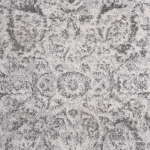 Safavieh Chamber Refined Light Grey And Ivory Runner — Low-Profile, Stain-Resistant Power-Loomed Turkish Design 2'-2" x 8'-0" CHM214F-28