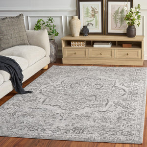 Safavieh Chamber Geometric Traditional Area Rug Power Loomed Polyester for Living and Dining Rooms CHM214F-5