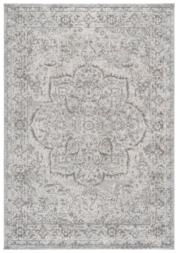 Safavieh Chamber Refined Light Grey And Ivory Runner — Low-Profile, Stain-Resistant Power-Loomed Turkish Design 2'-2" x 8'-0" CHM214F-28