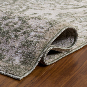 Safavieh Chamber Low-Profile Ivory And Green Runner — Power-Loomed Turkish Durability, Classic Muted Motif 2'-2" x 8'-0" CHM214W-28