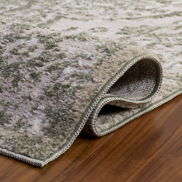 Safavieh Chamber Low-Profile Ivory And Green Runner — Power-Loomed Turkish Durability, Classic Muted Motif 2'-2" x 8'-0" CHM214W-28
