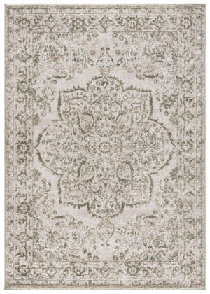 Safavieh Chamber Low-Profile Ivory And Green Runner — Power-Loomed Turkish Durability, Classic Muted Motif 2'-2" x 8'-0" CHM214W-28