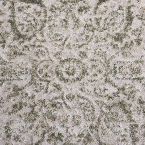 Safavieh Chamber Power Loomed Polyester Area Rug Ivory Green Traditional Living Room Accent CHM214W-8