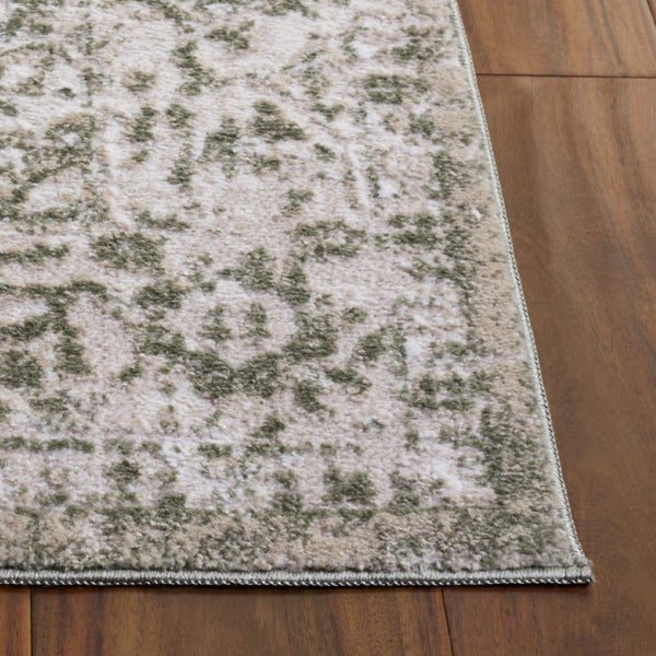 Safavieh Chamber Power Loomed Polyester Area Rug Ivory Green Traditional Living Room Accent CHM214W-8